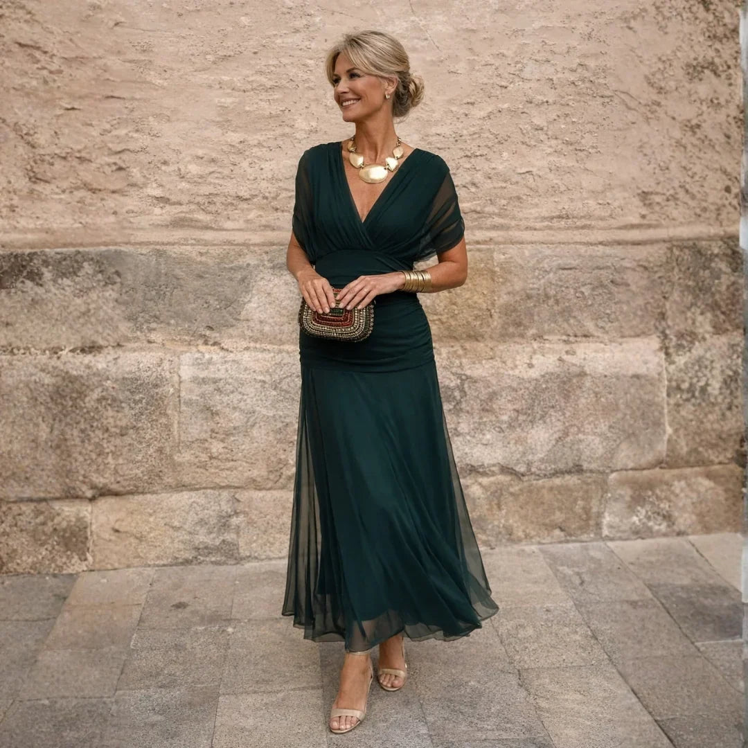 Antonella | Vestido Maxi de Hombros Descubiertos