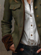 Roberta | Blazer Heritage a Spina di Pesce