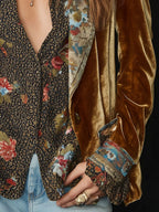 Anabel | Blazer Patchwork con Estampado Floral Vintage