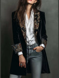 Casandra | Blazer Entallado con Estampado Barroco