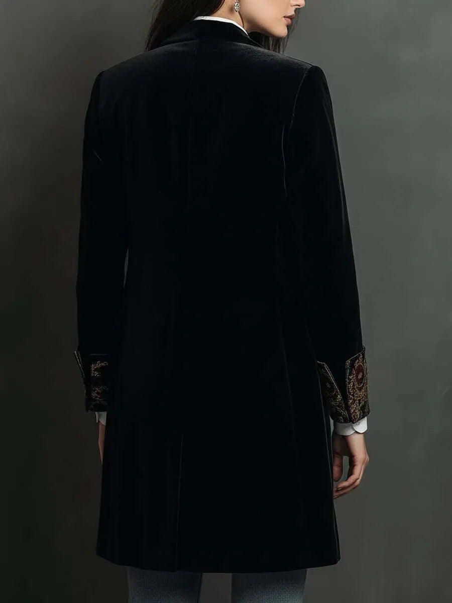 Casandra | Blazer Entallado con Estampado Barroco