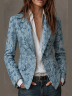 Loreto | Blazer Entallado de Jacquard