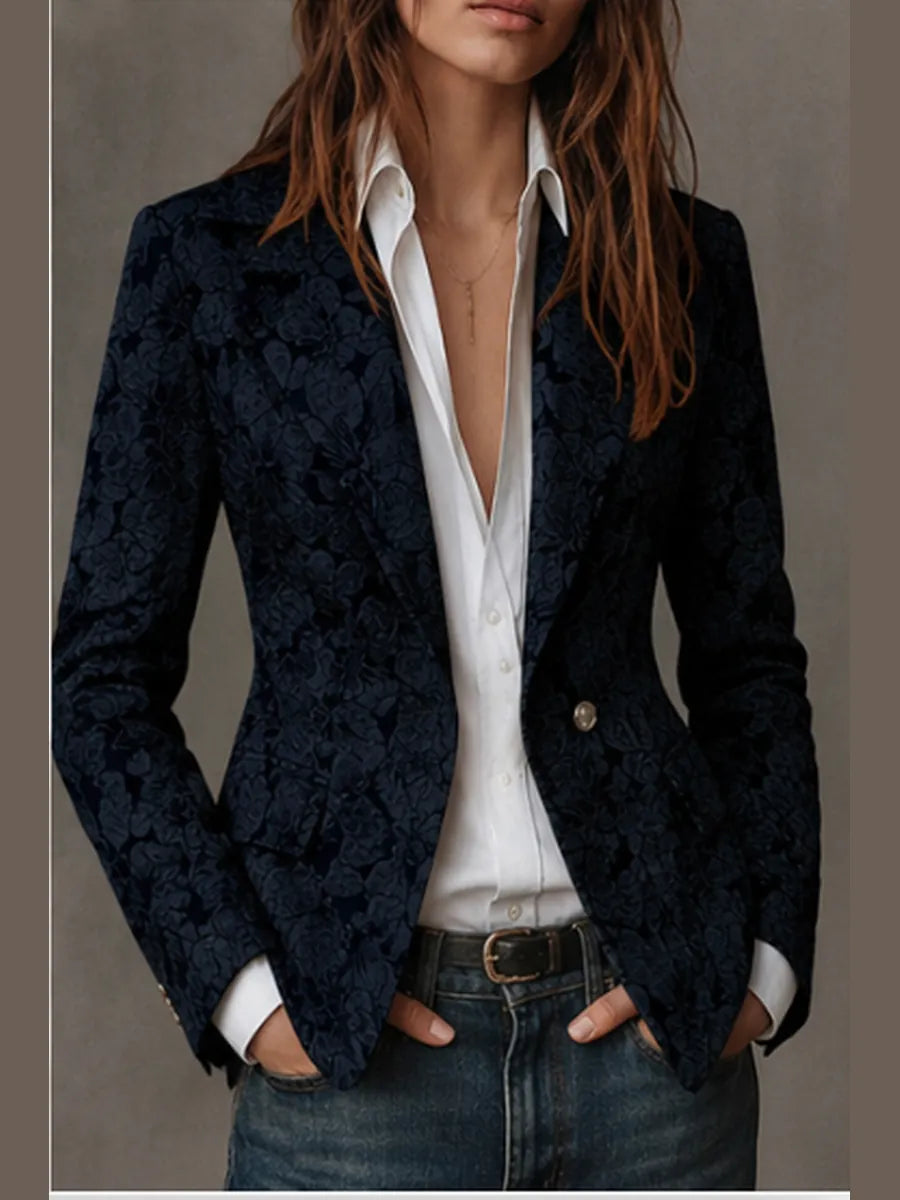 Loreto | Blazer Entallado de Jacquard