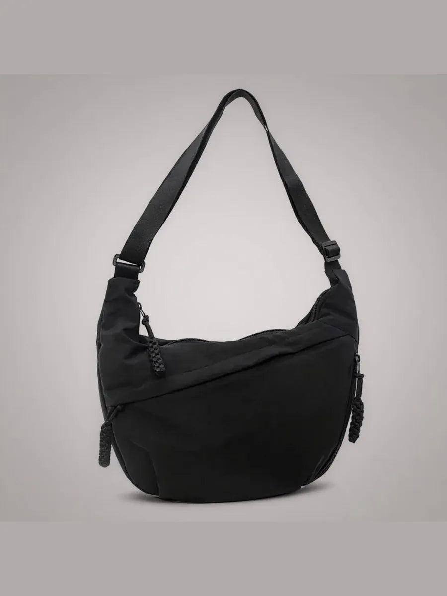 Reina | Bolso de Hombro Media Luna Negro
