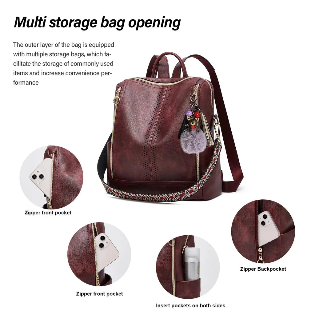 Valeria | Bolso Mochila Convertible 2 en 1 con Neceser