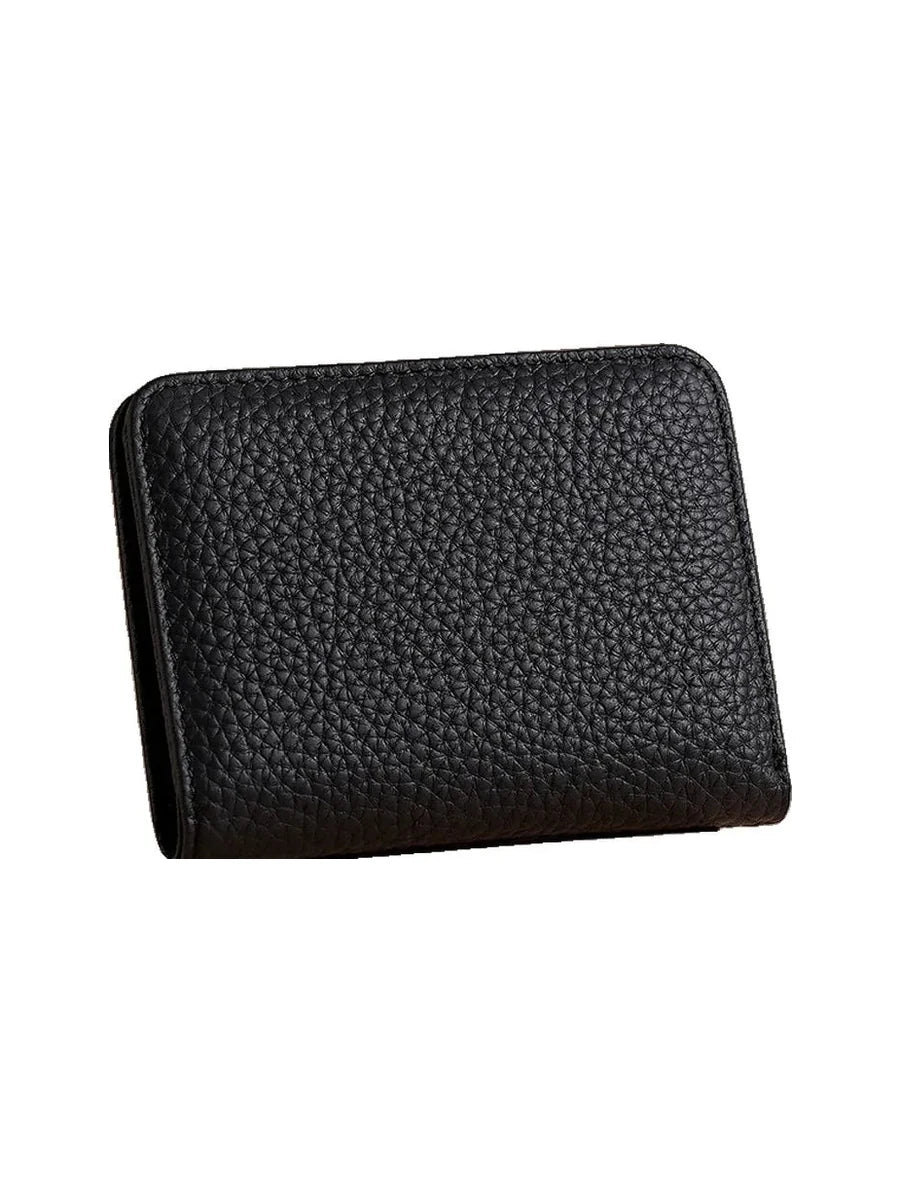 Cartera compacta con monedero en color negro