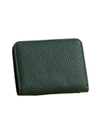 Cartera compacta con monedero en color verde oscuro