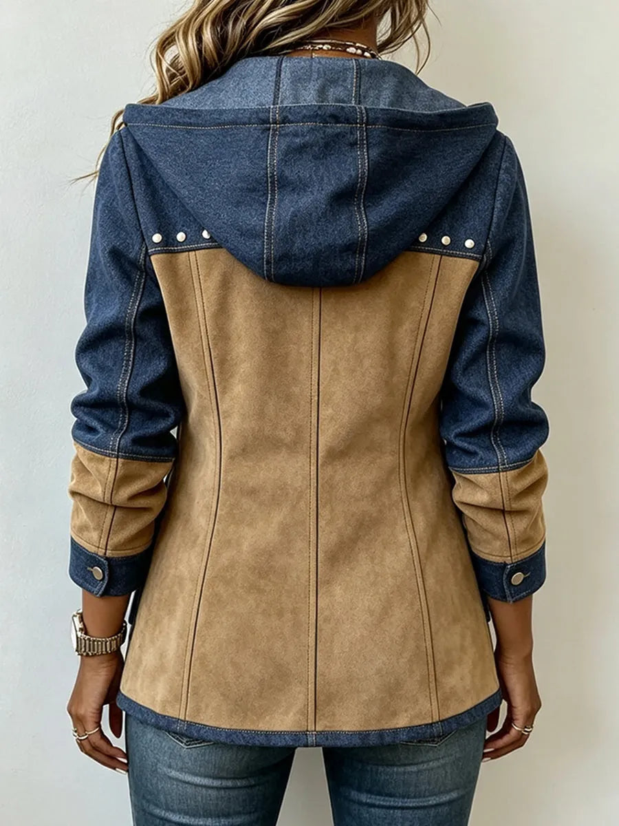 Mayra | Chaqueta Bicolor con Capucha