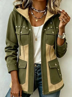Mayra | Chaqueta Bicolor con Capucha