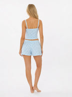 Conjunto de Pijama de Cuadros Vichy con Flores