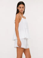 Conjunto de Pijama de Algodón con Camisola y Short