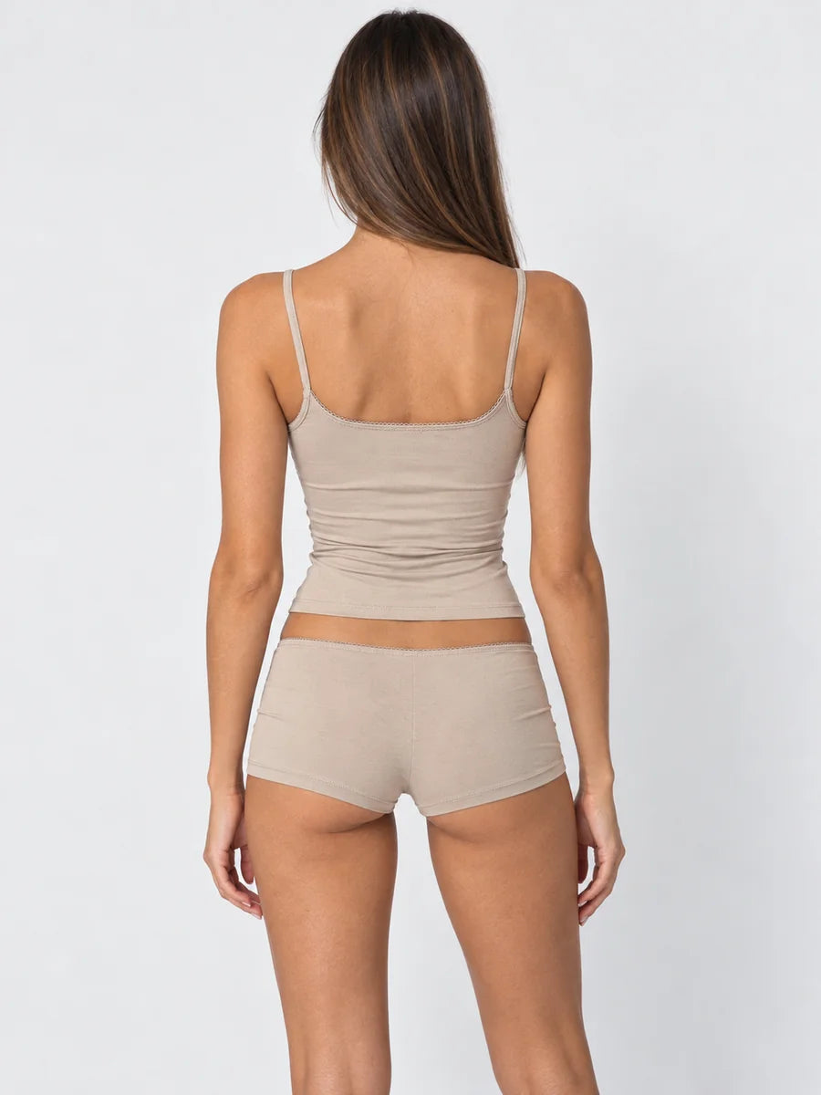 Conjunto de Camisola y Mini Short con Lazo