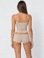 Conjunto de Camisola y Mini Short con Lazo