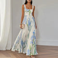 Amaranta | Vestido Maxi Línea A Floral