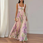 Amaranta | Vestido Maxi Línea A Floral