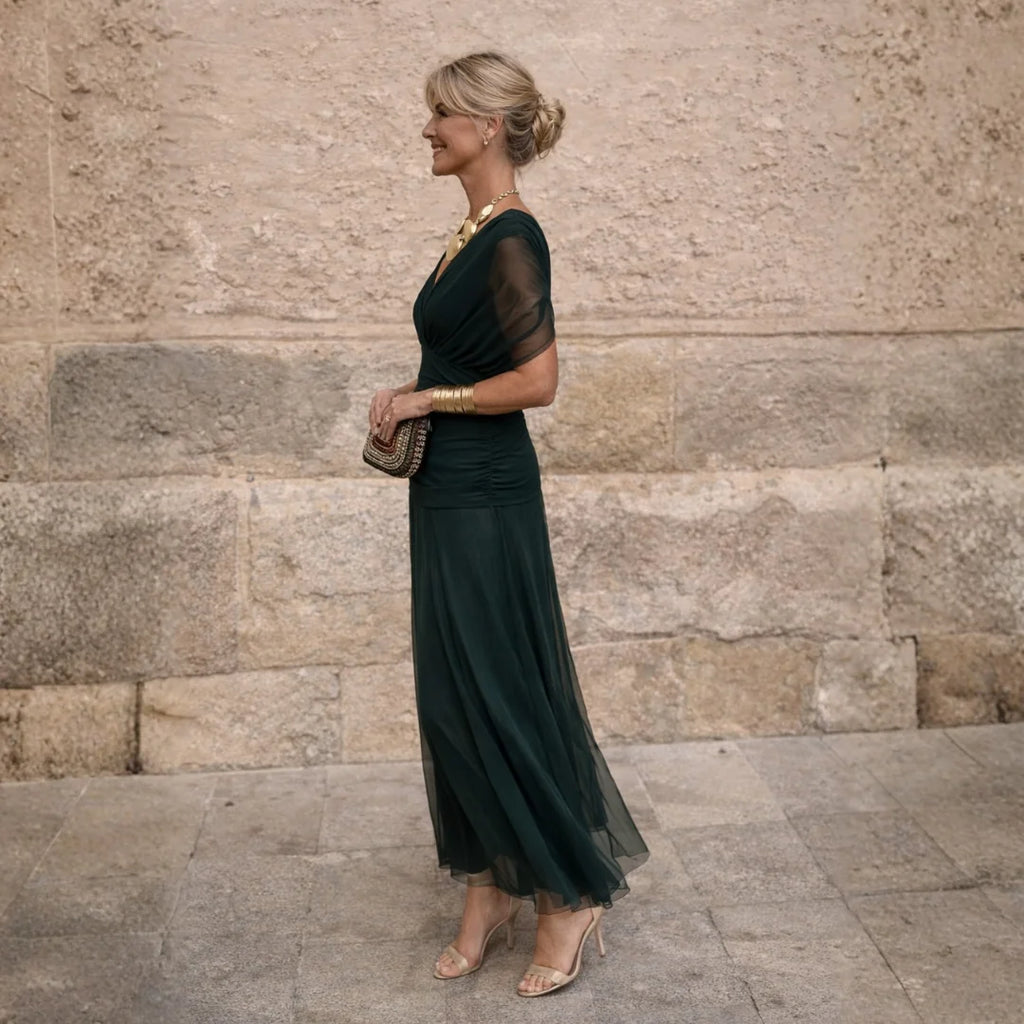 Antonella | Vestido Maxi de Hombros Descubiertos