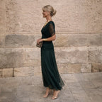 Antonella | Vestido Maxi de Hombros Descubiertos