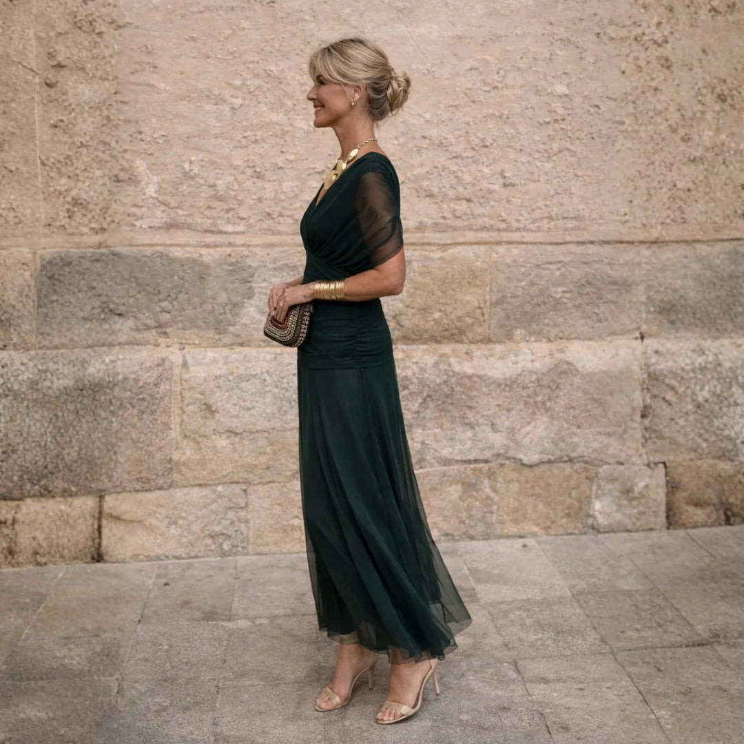 Antonella | Vestido Maxi de Hombros Descubiertos