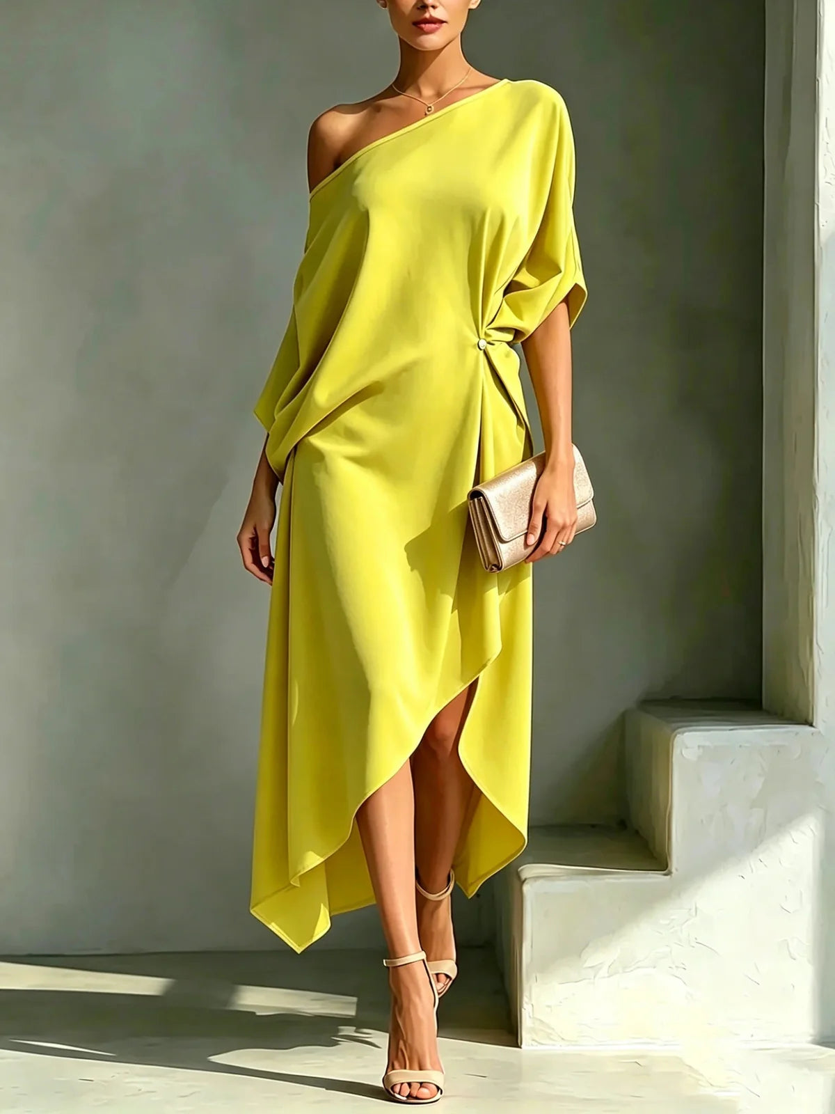 Elisa | Vestido Asimétrico Elegante