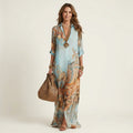 Emilia | Vestido Camisero Maxi de Seda