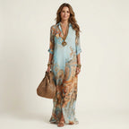 Emilia | Vestido Camisero Maxi de Seda