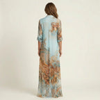 Emilia | Vestido Camisero Maxi de Seda