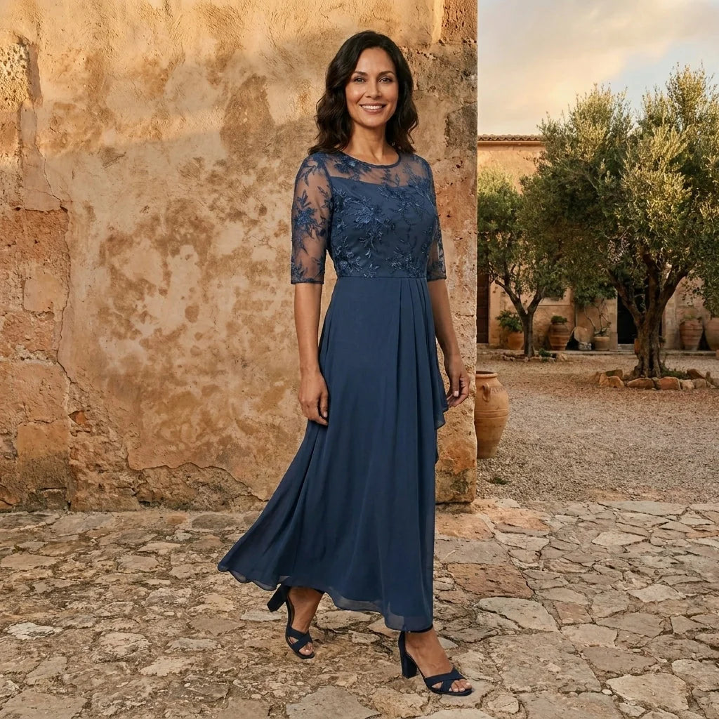 Gabriela | Vestido de Gasa Elegante