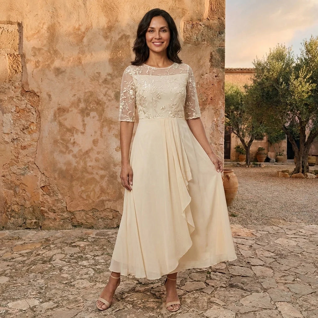 Gabriela | Vestido de Gasa Elegante