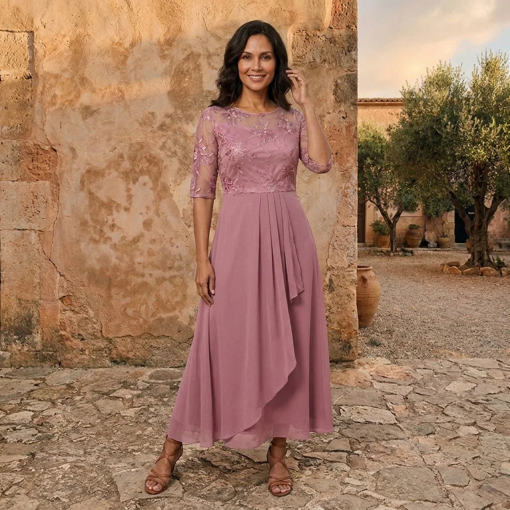 Gabriela | Vestido de Gasa Elegante