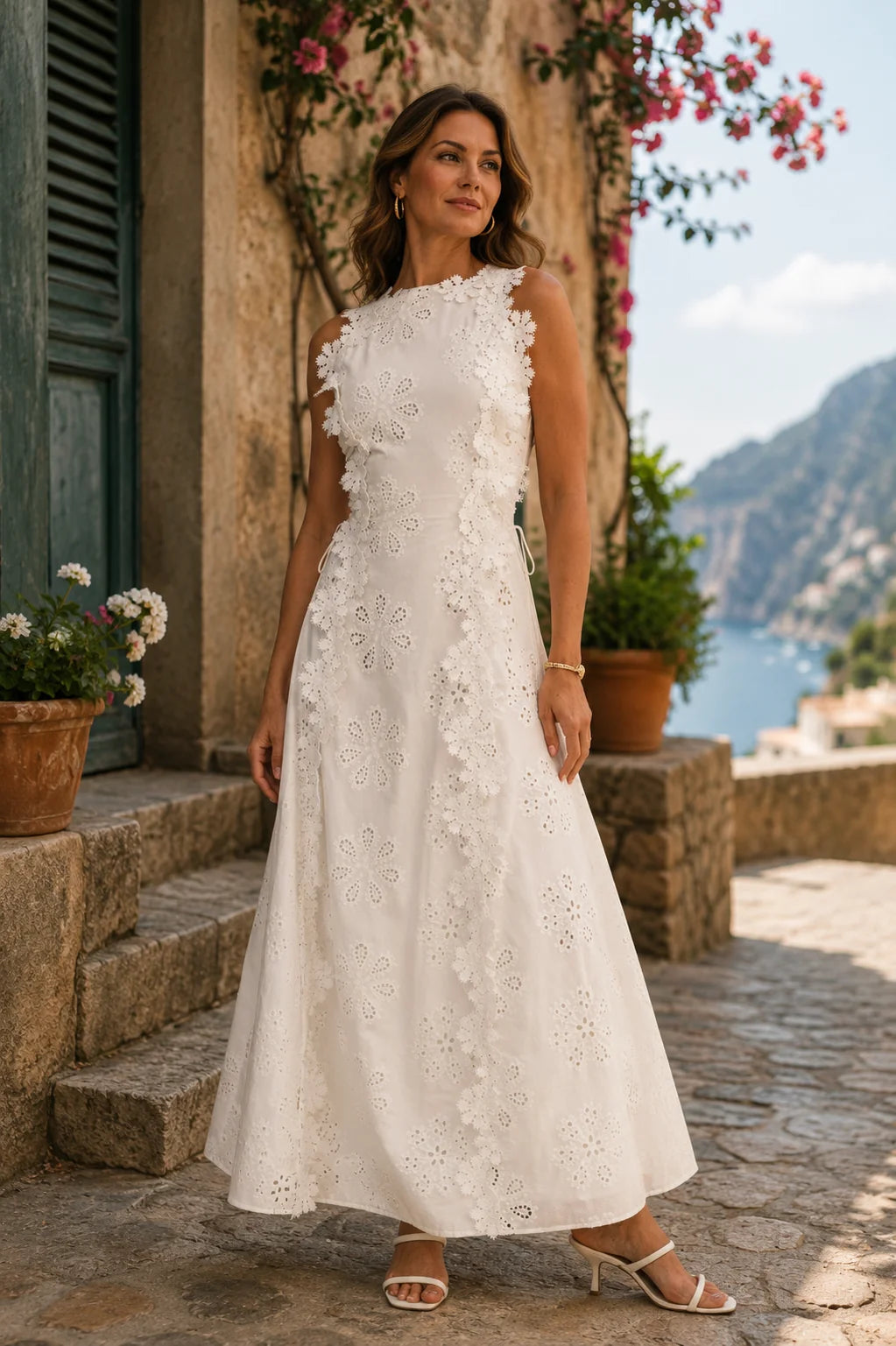 Itzel | Vestido Maxi Bordado Elegante