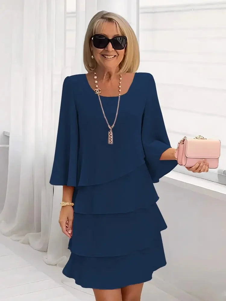 Regina | Vestido Elegante con Volantes