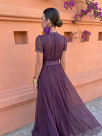 Renata | Vestido Largo de Gasa