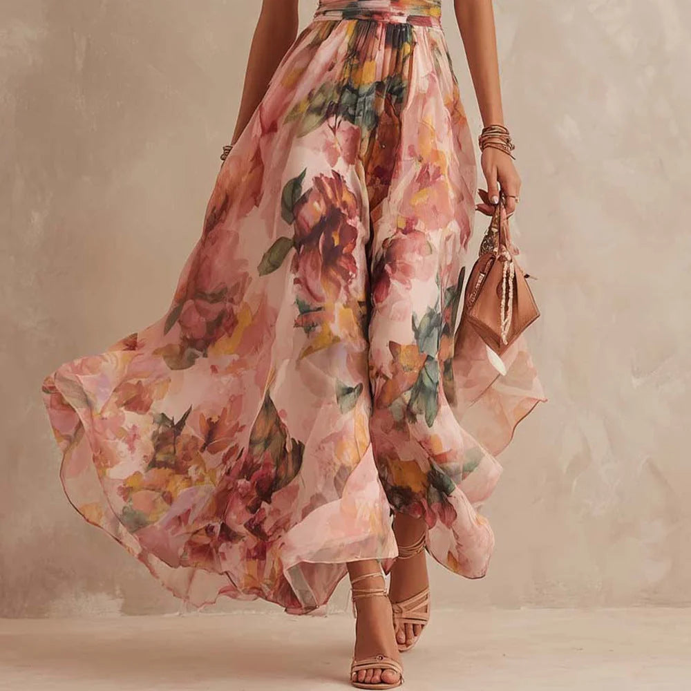 Samira | Vestido Floral Asimétrico de un Hombro