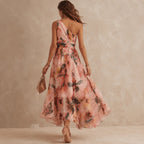 Samira | Vestido Floral Asimétrico de un Hombro