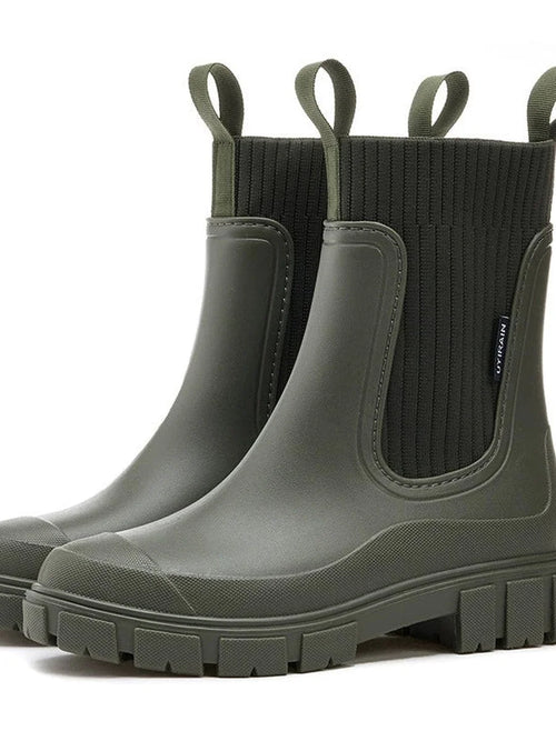 Alicia | Botines para Lluvia y Nieve con Suela Antideslizante