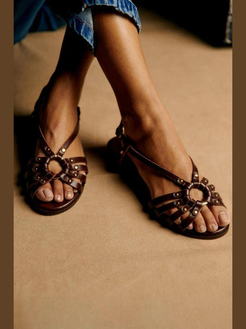 Almudena | Sandalias Artesanales Marrón
