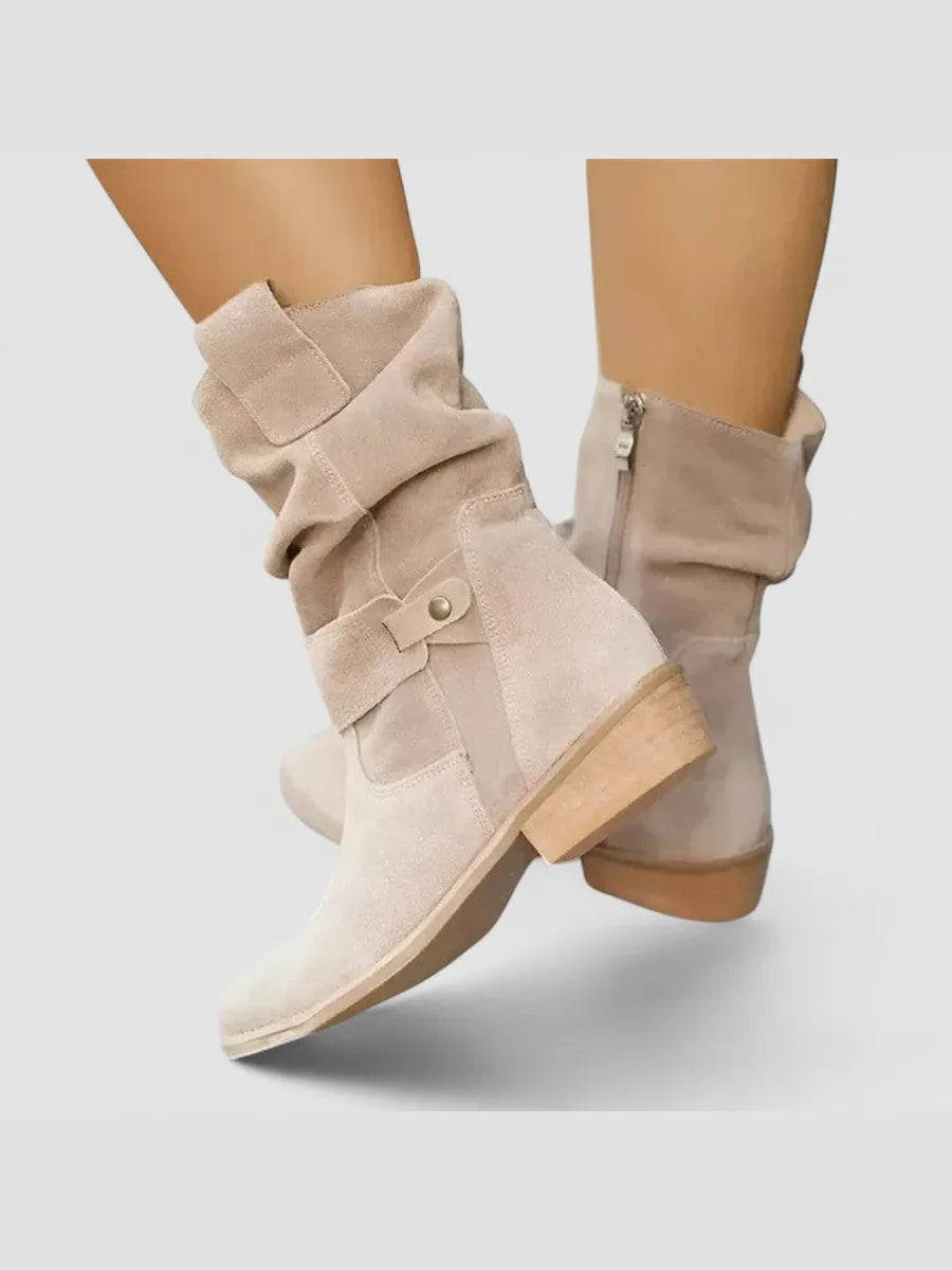 Carolina | Botines Camperos con Caña Fruncida