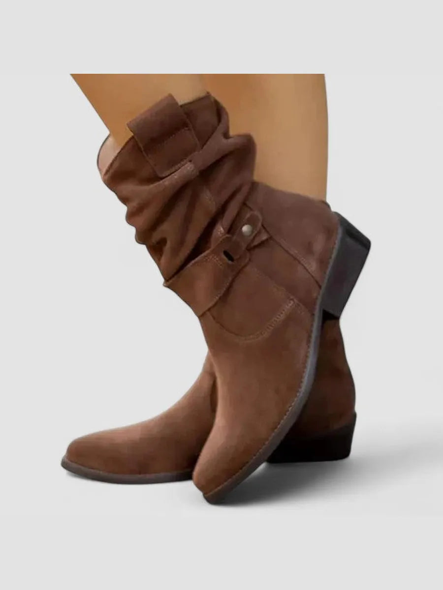 Carolina | Botines Camperos con Caña Fruncida