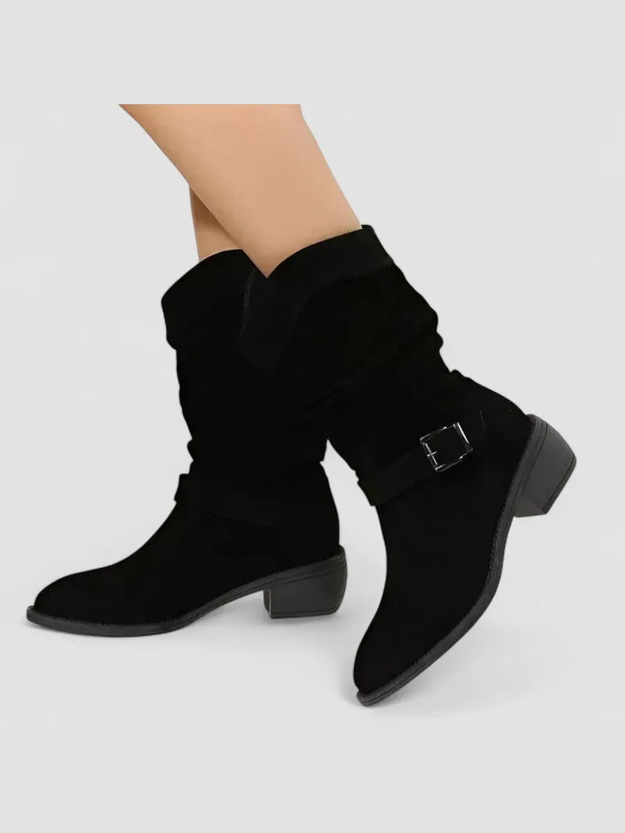 Carolina | Botines Camperos con Caña Fruncida