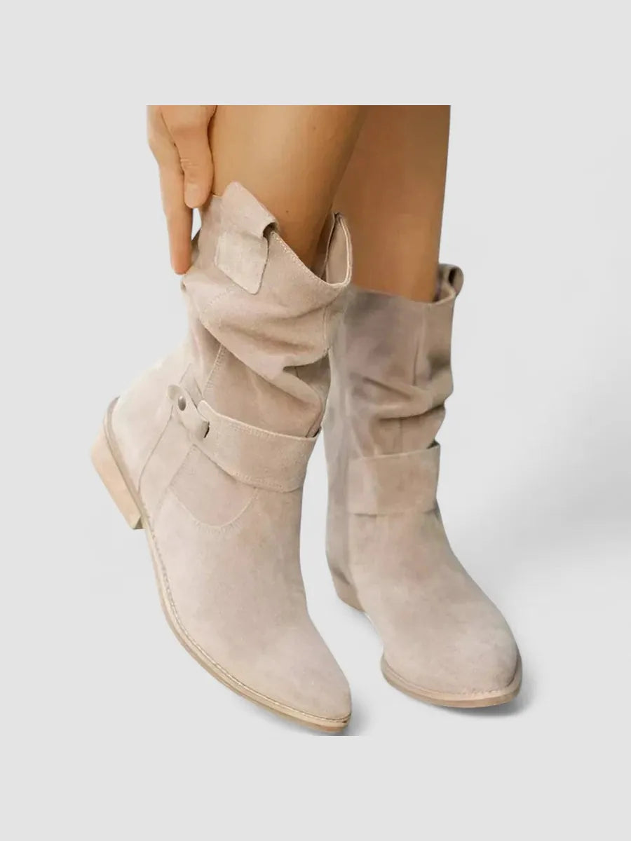 Carolina | Botines Camperos con Caña Fruncida