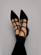 Consuelo | Zapatos de Punta con Tiras Cruzadas