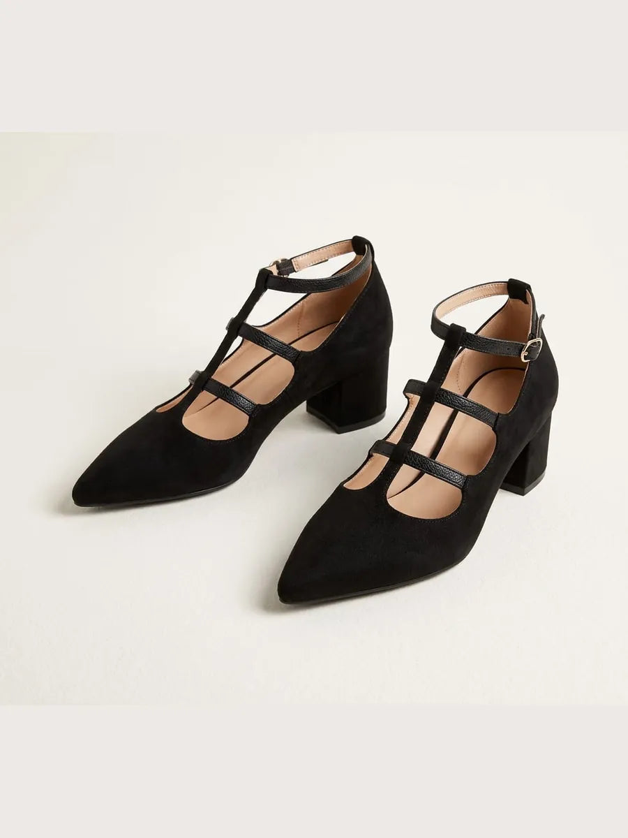 Consuelo | Zapatos de Punta con Tiras Cruzadas