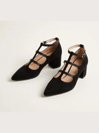 Consuelo | Zapatos de Punta con Tiras Cruzadas