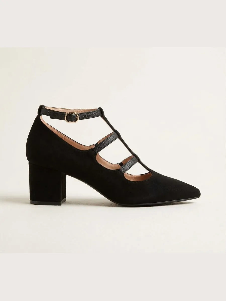 Consuelo | Zapatos de Punta con Tiras Cruzadas
