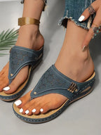 Elvira | Sandalias de Cuña con Soporte