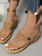 Elvira | Sandalias de Cuña con Soporte
