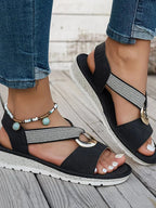 Estela | Sandalias Planas con Hebilla