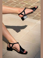 Estrella | Sandalias Plateadas de Verano