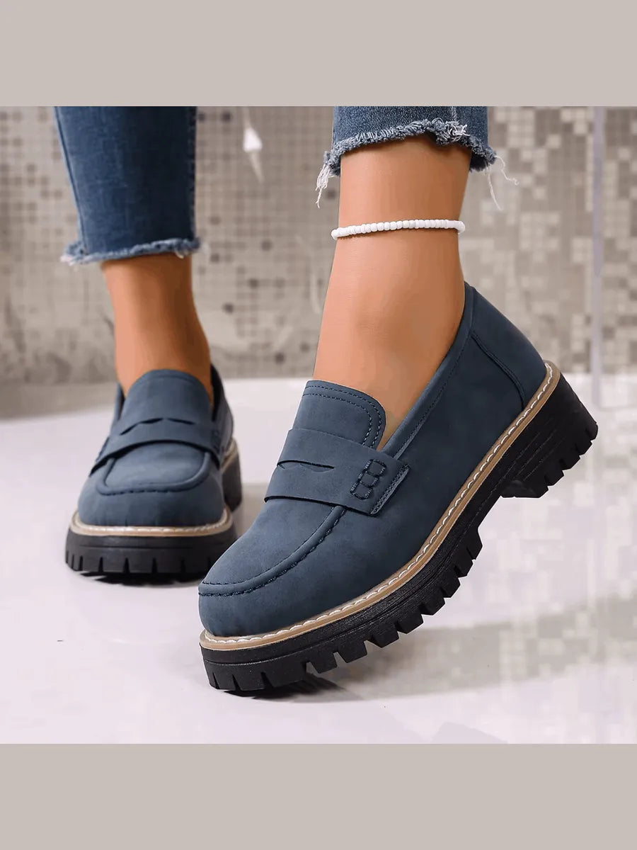 Nerea | Mocasines con Plataforma Estilo Colegial