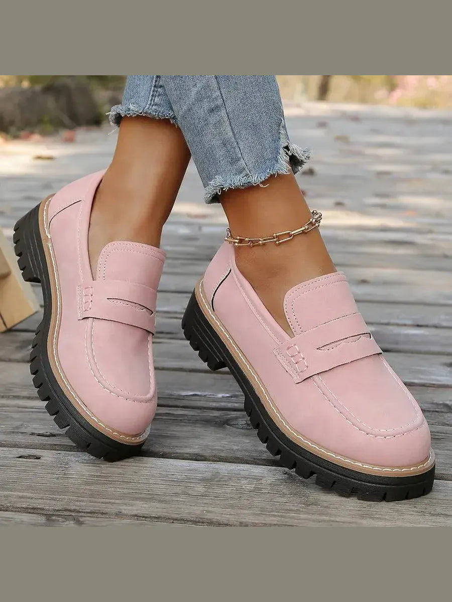 Nerea | Mocasines con Plataforma Estilo Colegial